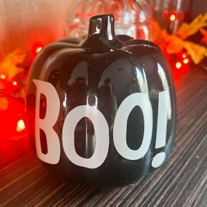 Boo! Ceramic Pumpkin